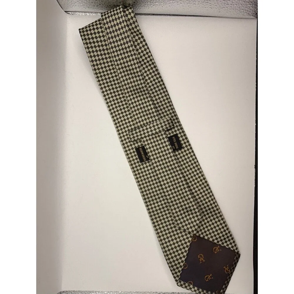 Vintage Valerio Garati geometric silk necktie
